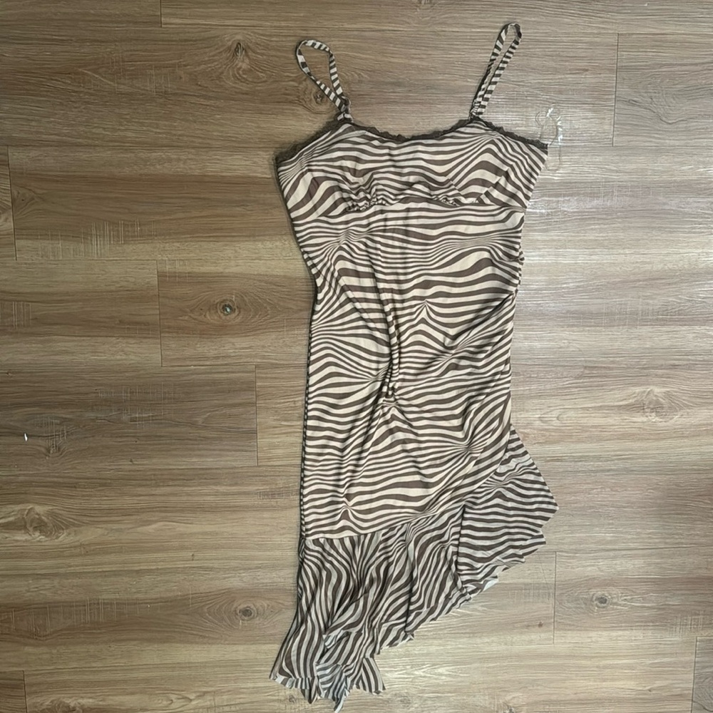 Funky Striped Mini Dress